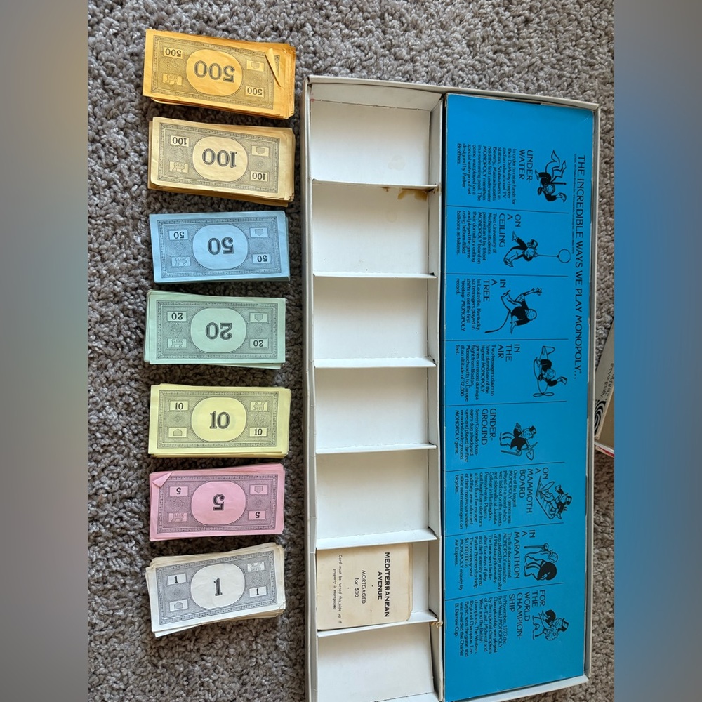 1970 Monopoly Board Game - Picture 8 of 10